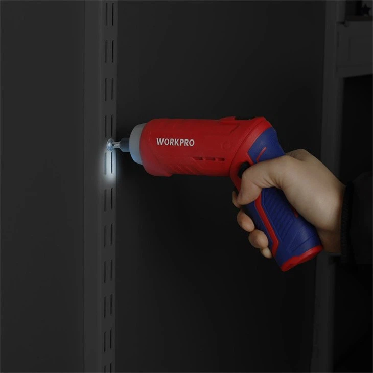 34PC 3.7V LI-ION USB RECHARGEABLE PIVOTING SCREWDRIVER KIT-RED