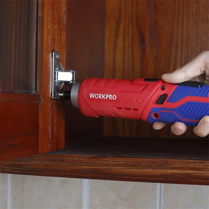 34PC 3.7V LI-ION USB RECHARGEABLE PIVOTING SCREWDRIVER KIT-RED