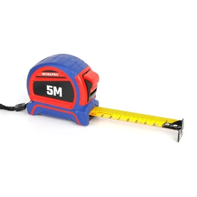 나일론 코팅 블레이드가 포함된 WORKPRO 3MX16MM 자기 측정 테이프
